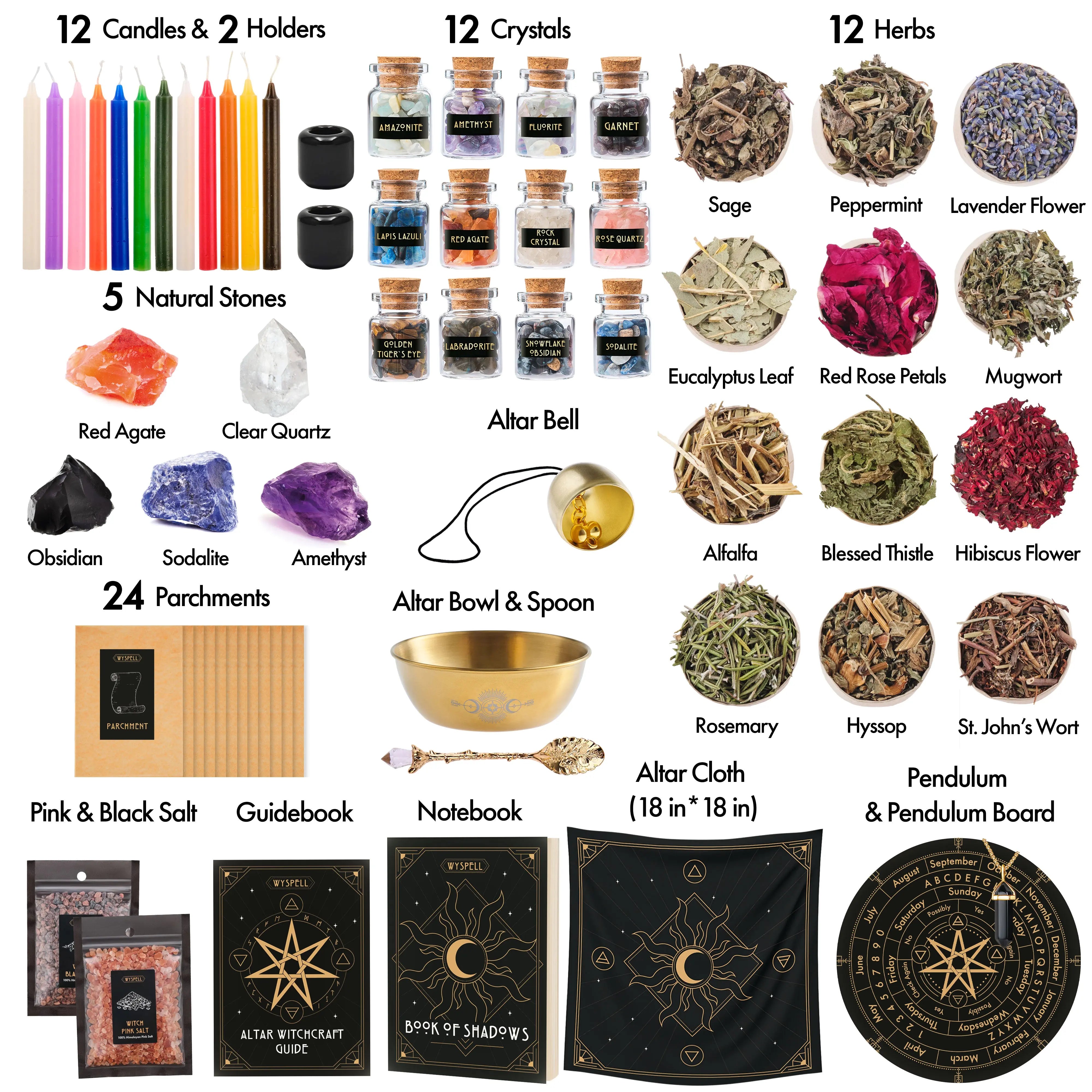 77 PCS Witchcraft Kit - Wyspell