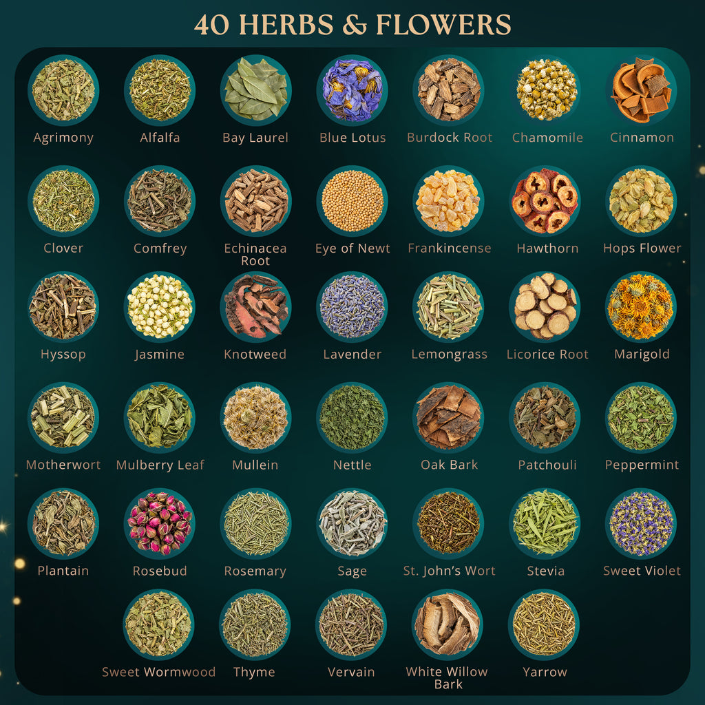 40 PCS Dried Herbs