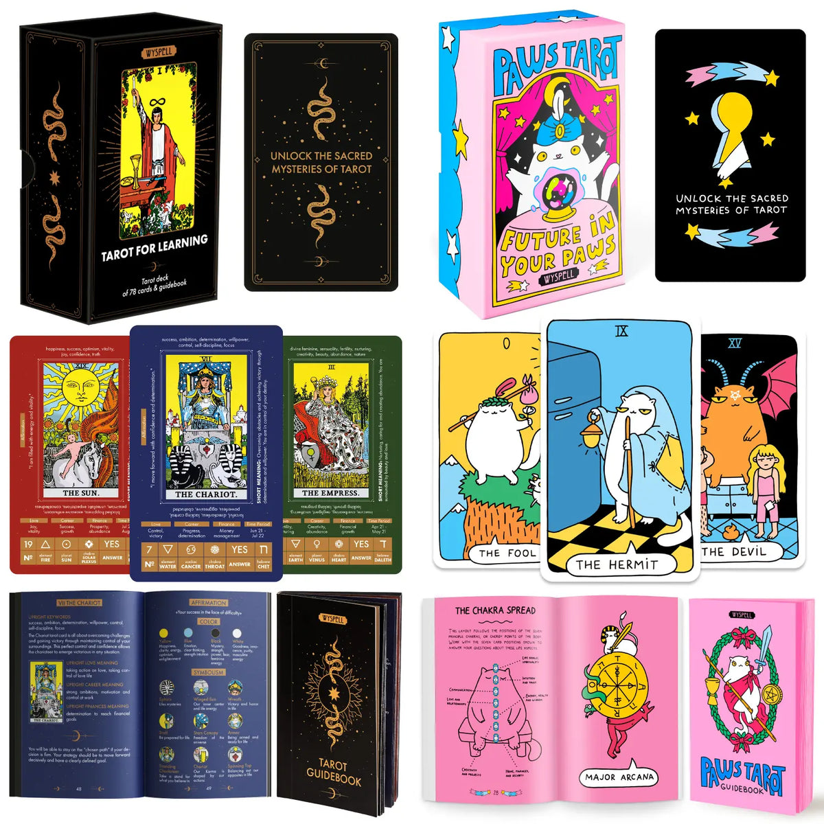Learning & Aesthetic Tarot Decks - Wyspell