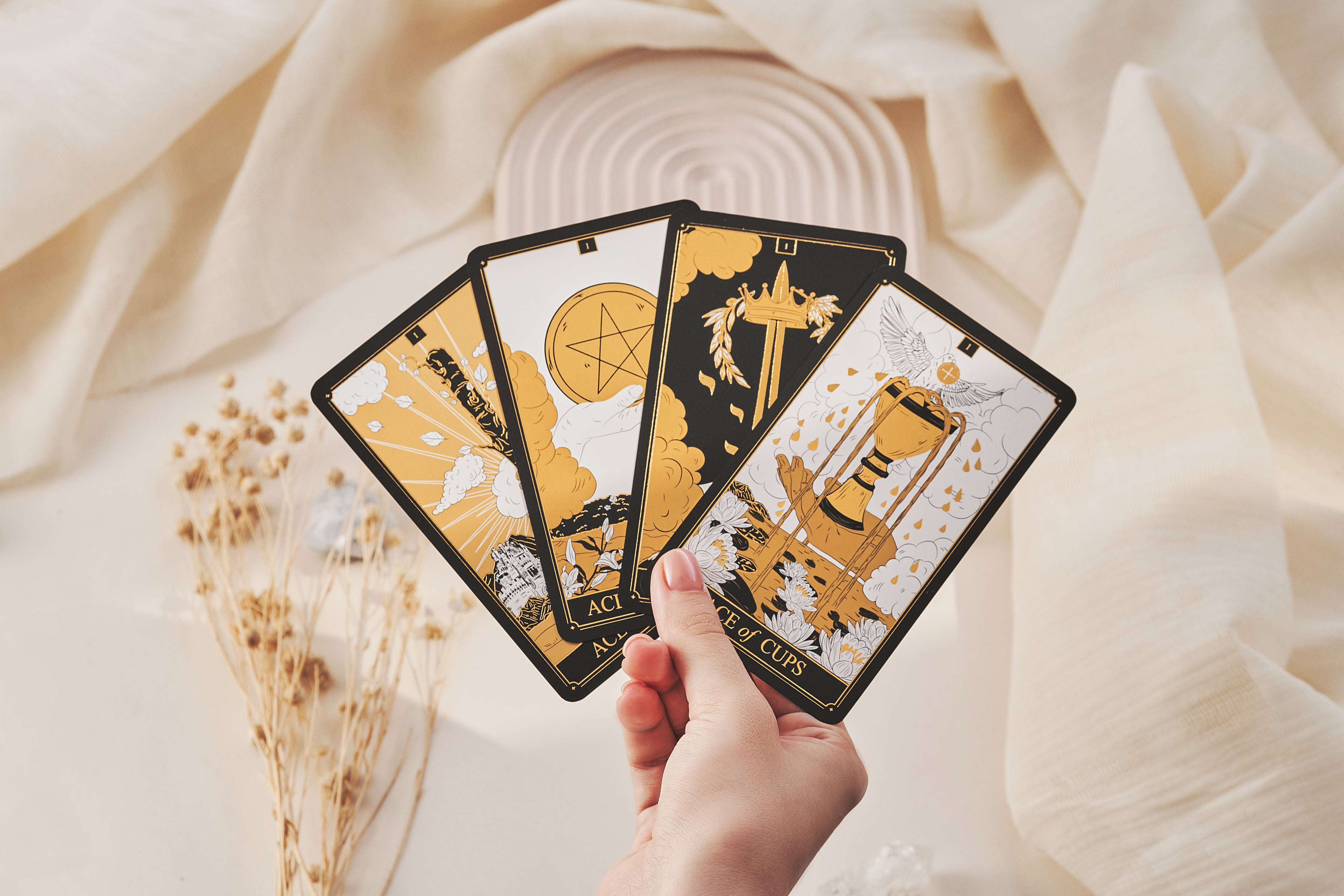 Gold Tarot Deck