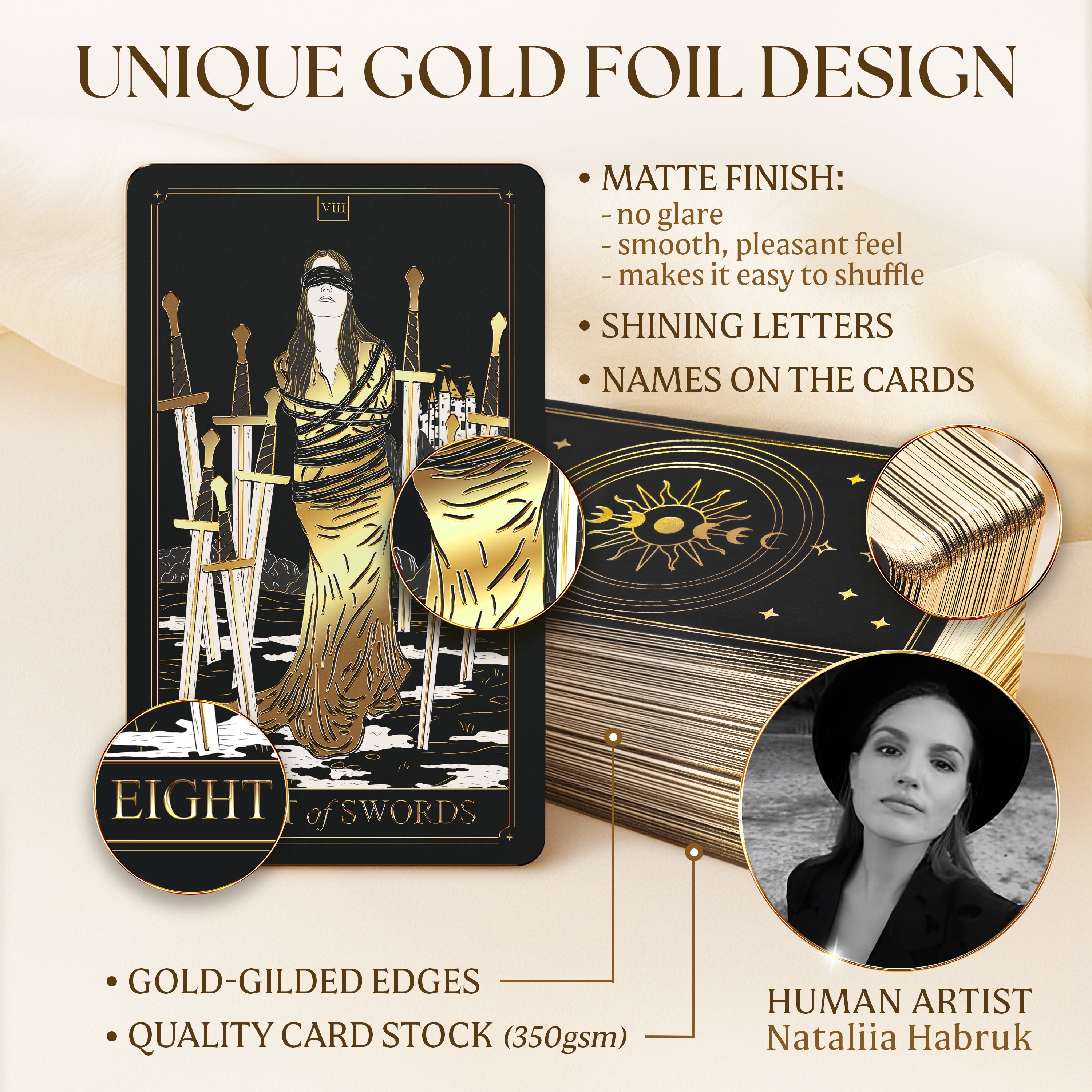 Gold Tarot Deck