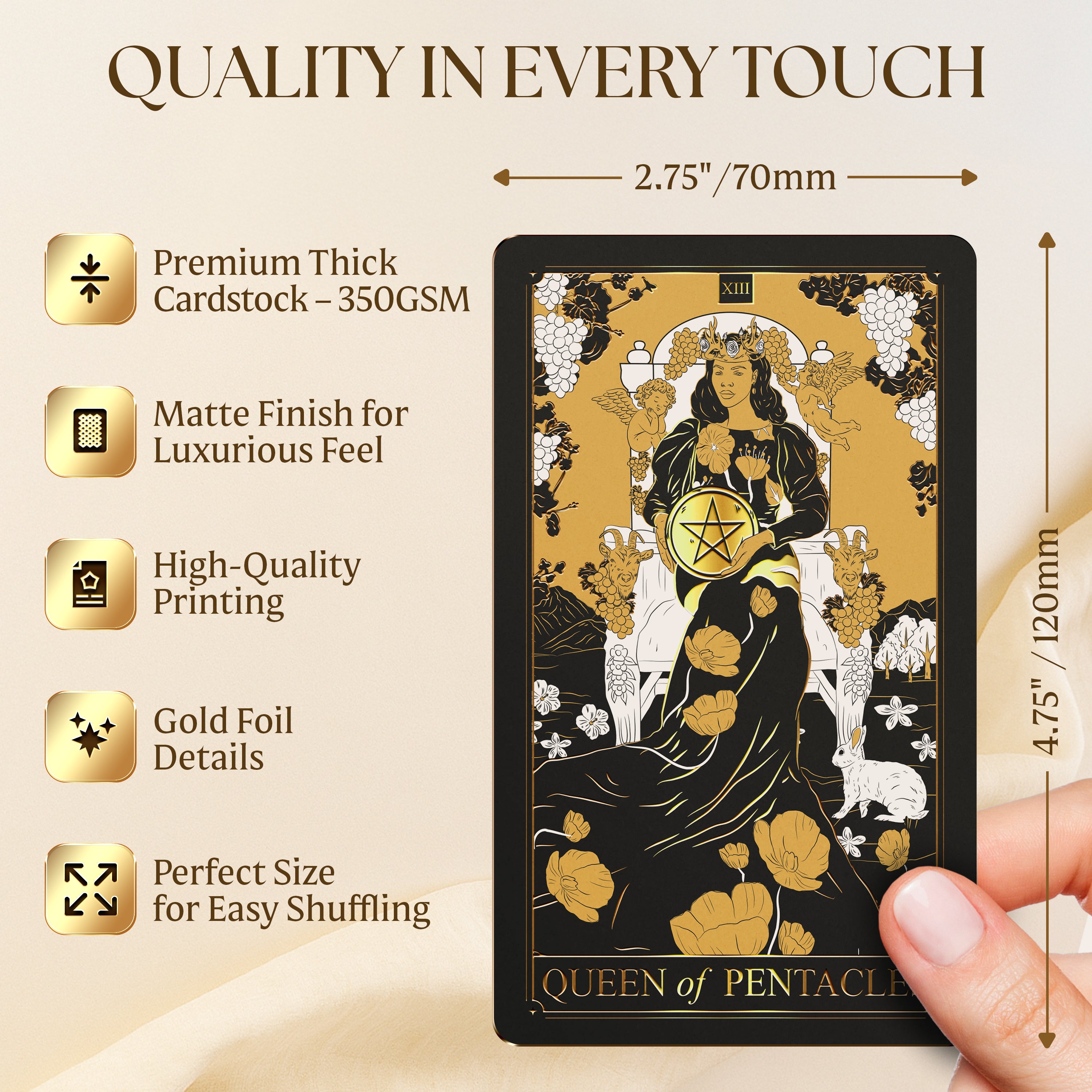 Gold Tarot Deck