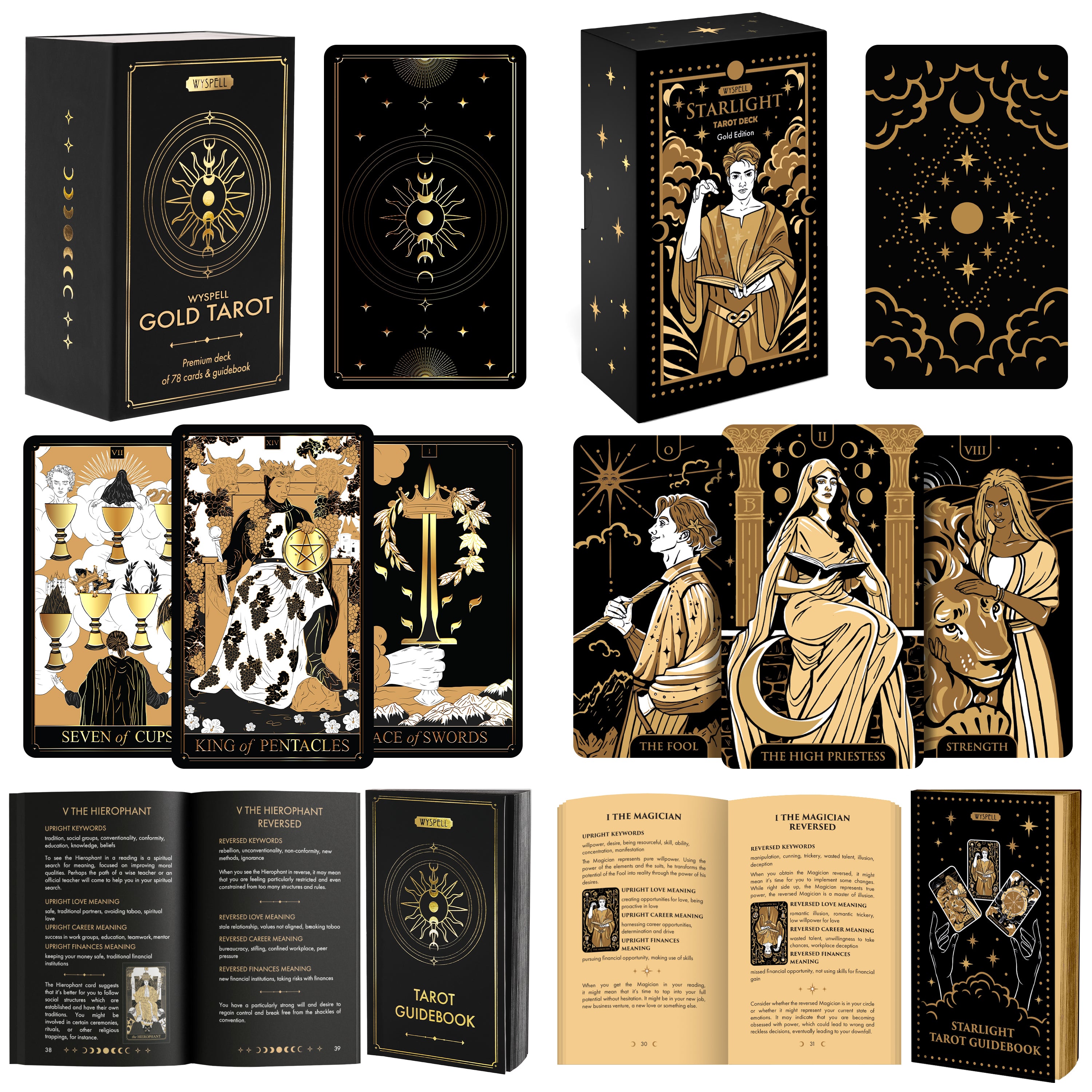 Signature Gold Tarot Decks