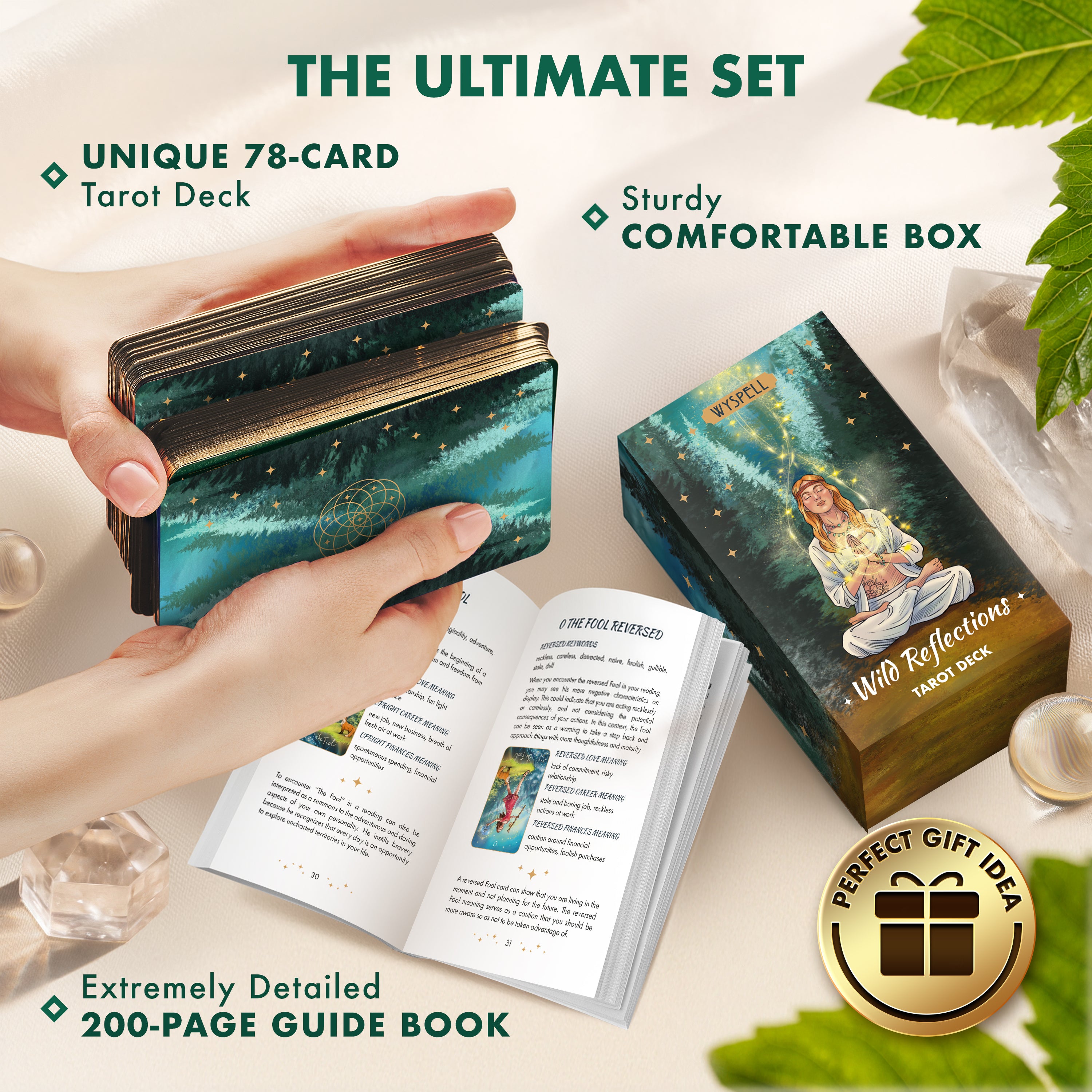 【美品・正規品】The Hidden Message Tarot Deck Wild Reflections Tarot - Wyspell