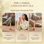 Wyspell beeswax candles for meditation, prayer, reflection and reading